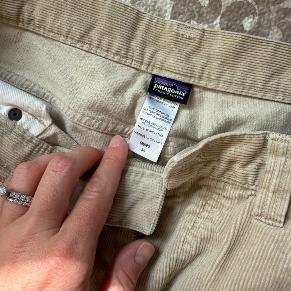 Patagonia Men's Cream Corduroy Pants